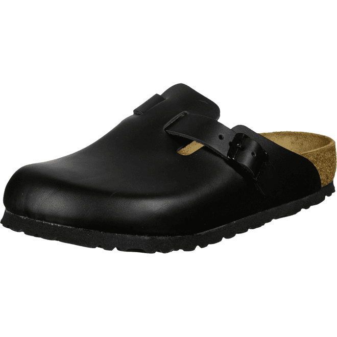 Birkenstock Boston Instapklompen zwart leer