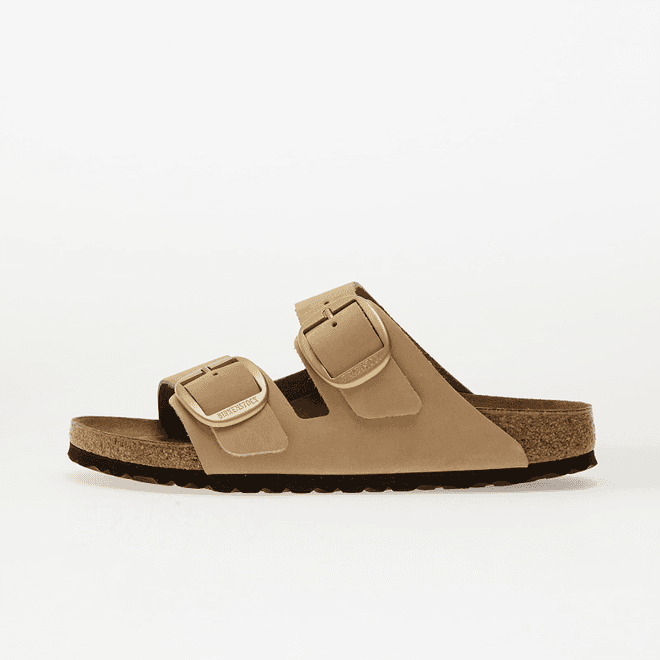 Birkenstock Arizona Big Buckle Nubuk Leather Sandcastle
