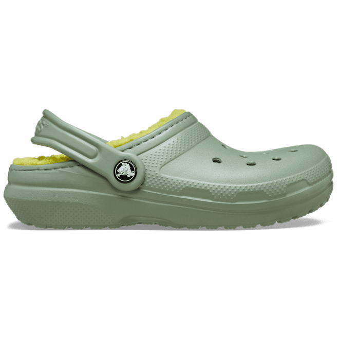 Crocs Kids Classic Lined Clogs Moss 