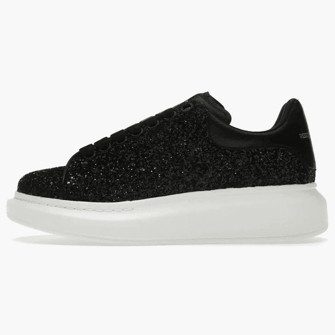 Alexander Mcqueen Oversized Black Glitter (women's)