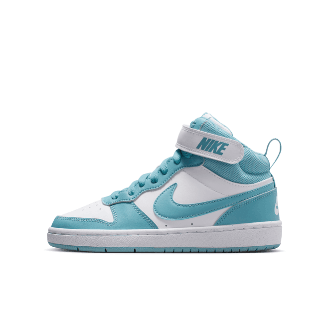 Nike Court Borough Mid 2 White Denim Turquoise (gs)