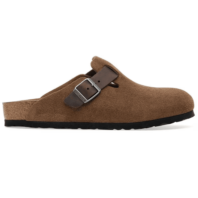 Birkenstock Boston BS Mixed Leather Dark Tea