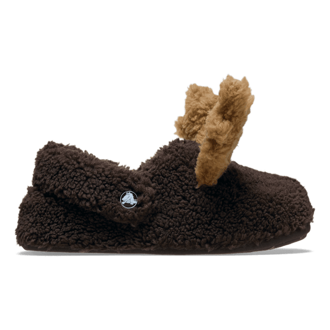 Crocs Kids Classic Cozzzy Reindeer Slipper Slippers Espresso 