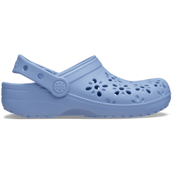 Crocs Kids Classic Floral Cut-Out Clogs Blue Haze 