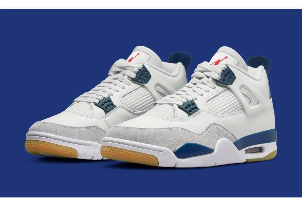 Nike SB x Air Jordan 4 'White/Navy'