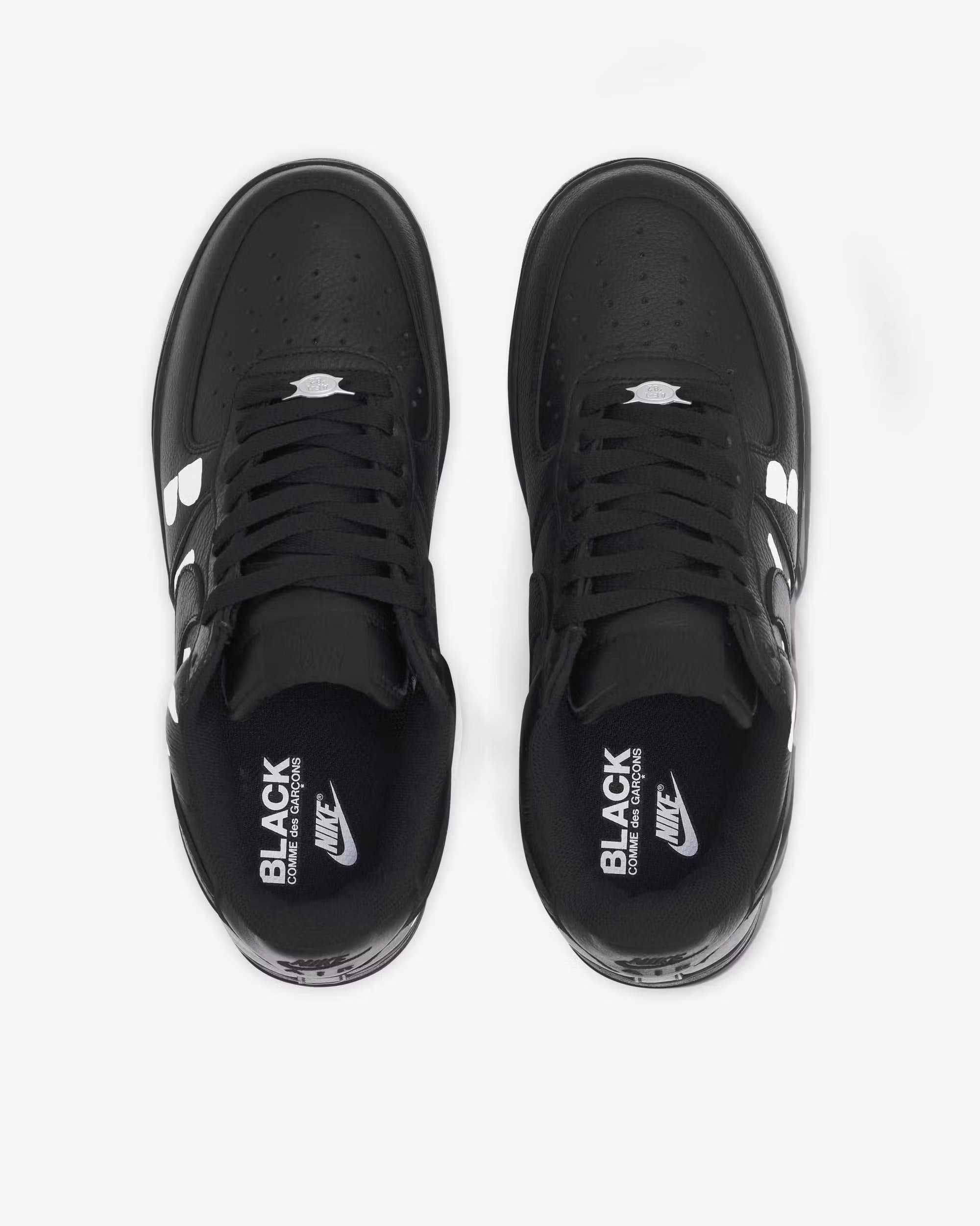 BLACK Comme des Garçons x Nike Air Force 1