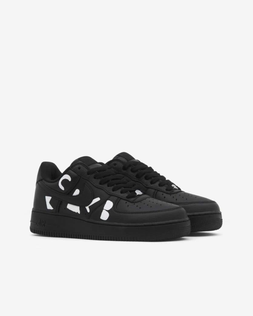 BLACK Comme des Garçons x Nike Air Force 1