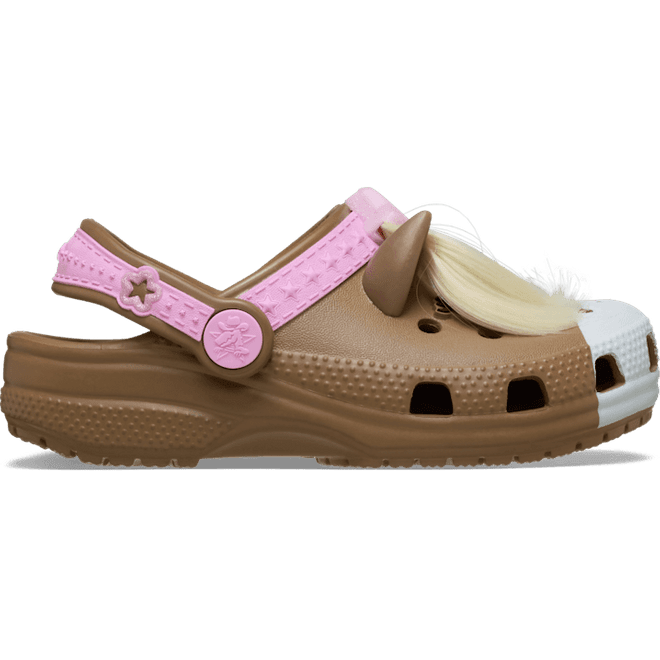 Crocs Kids Toddler Classic IAM Horse Clogs Milk Chocolate