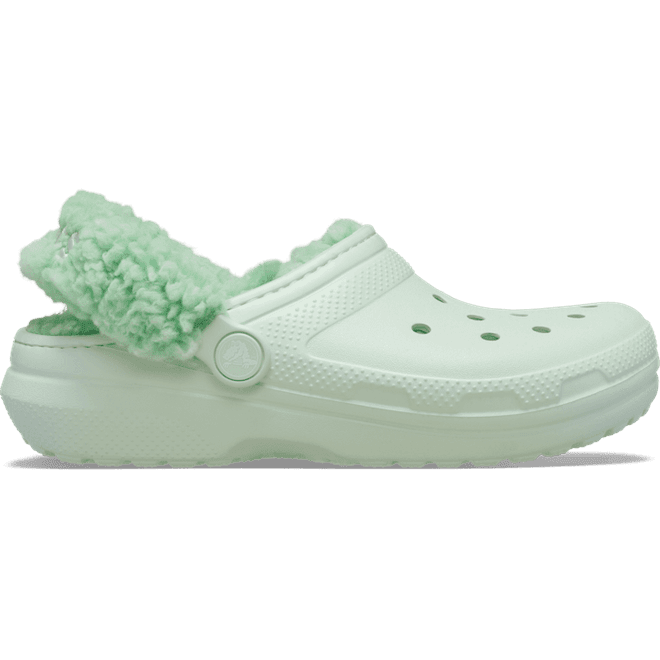 Crocs Kids Toddler Classic Fleece Lined Clogs Mint Tint